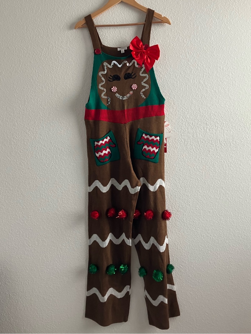 Christmas Gingerbread Overalls